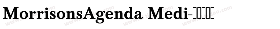 MorrisonsAgenda Medi字体转换